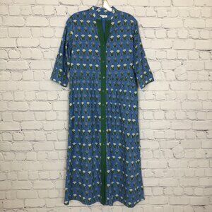 Beau & Ro Blue Floral Dress Size M